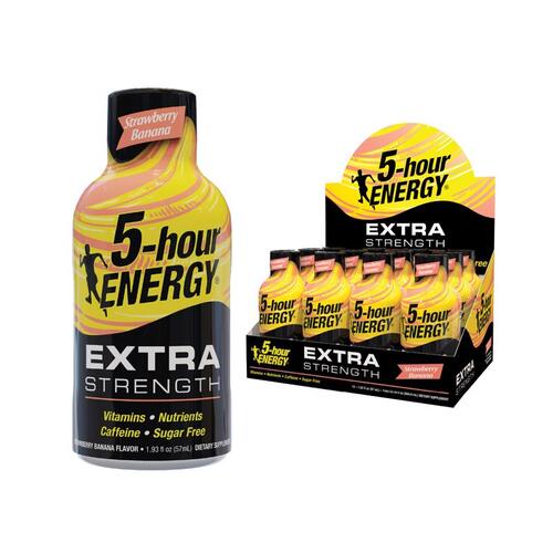 [9282] 5 HOUR ENERGY EXTRA 12PK (Strawberry Banana)