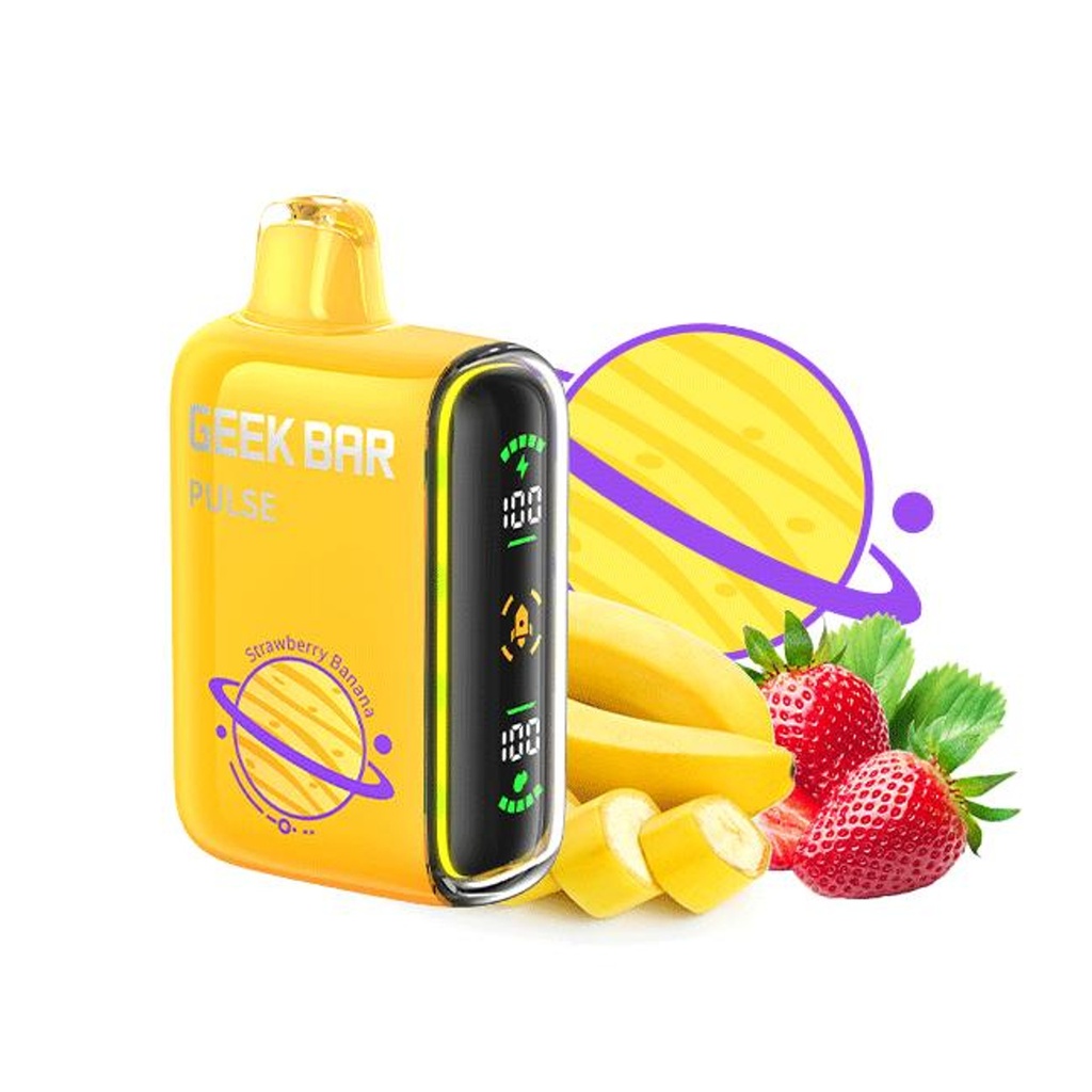 Geek Bar Pulse-15000 PUFF  (Strawberry banana)