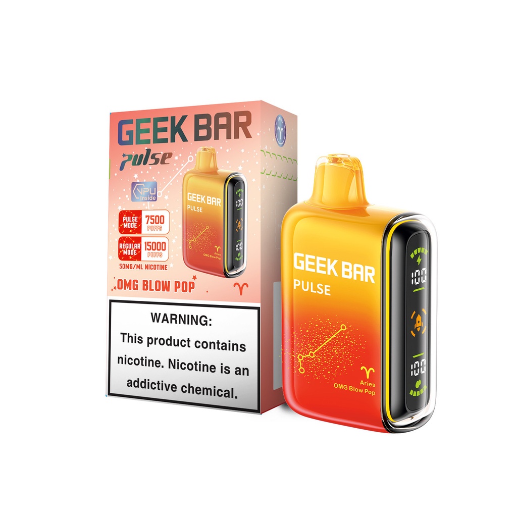 Geek Bar Pulse-15000 PUFF  (OMG B-Pop)