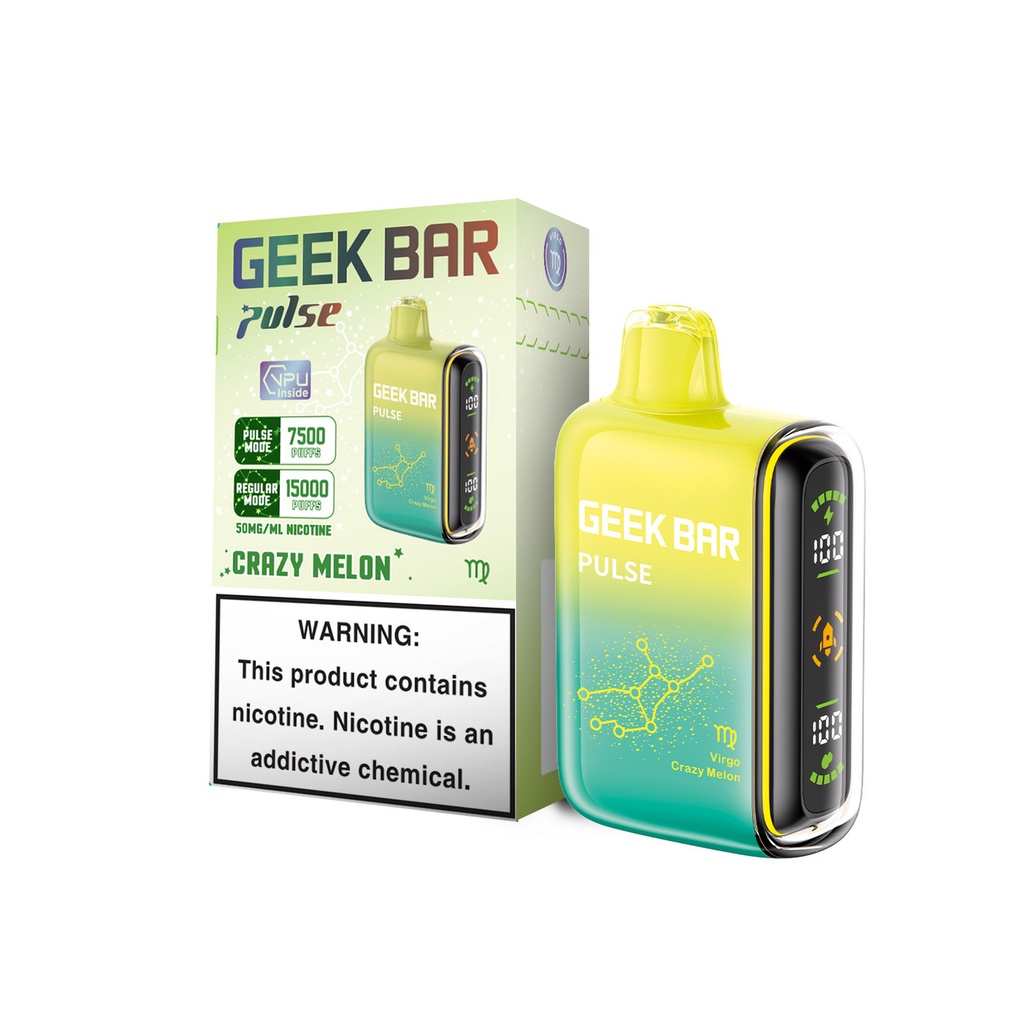 Geek Bar Pulse-15000 PUFF  (Crazy Melon)