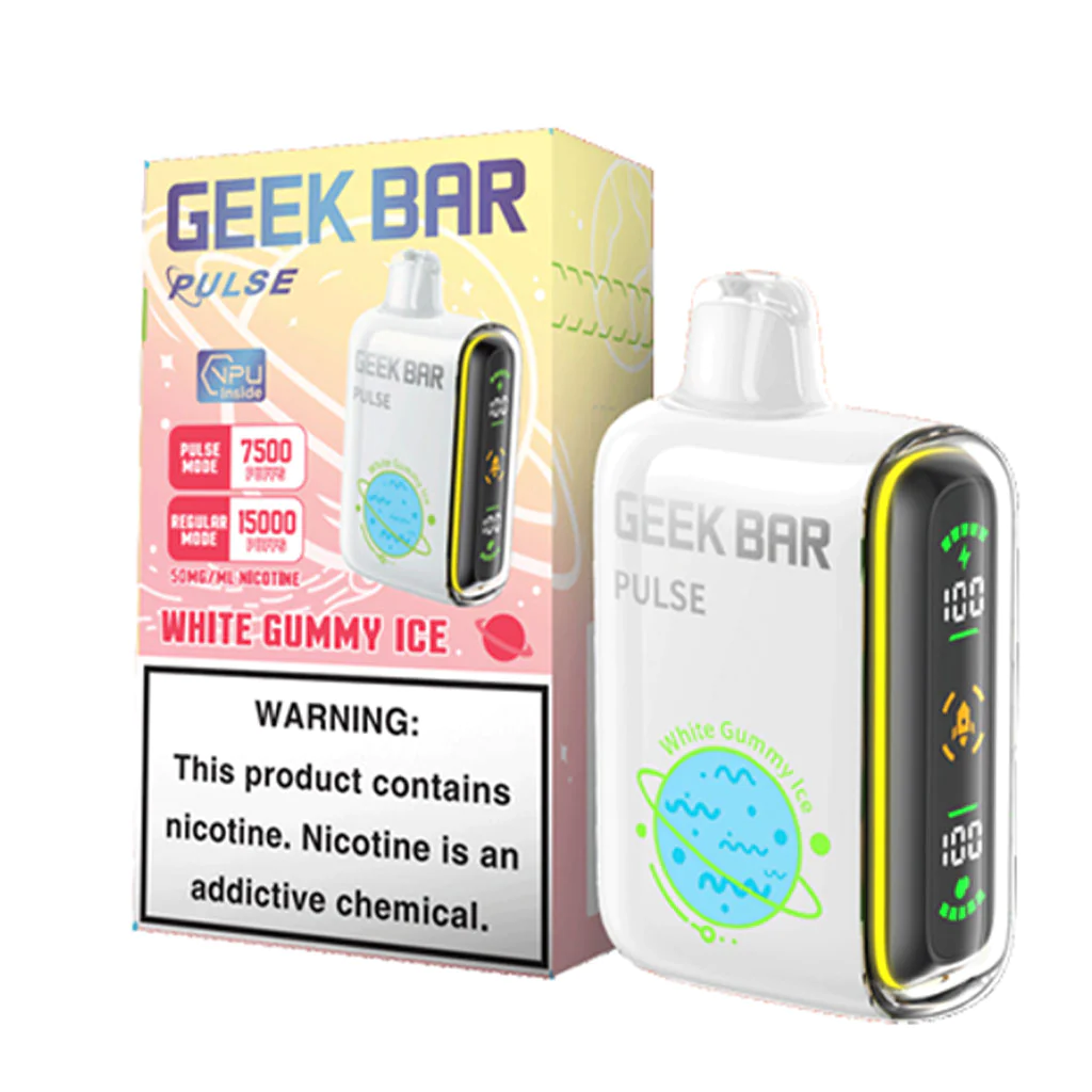 Geek Bar Pulse-15000 PUFF  (White gummy ice)