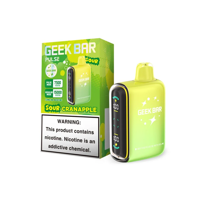 Geek Bar Pulse-15000 PUFF  (SOUR CRANAPPLE)