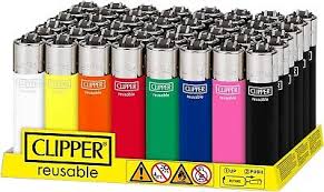 Clipper Reusable Lighter Assorted  48 SE