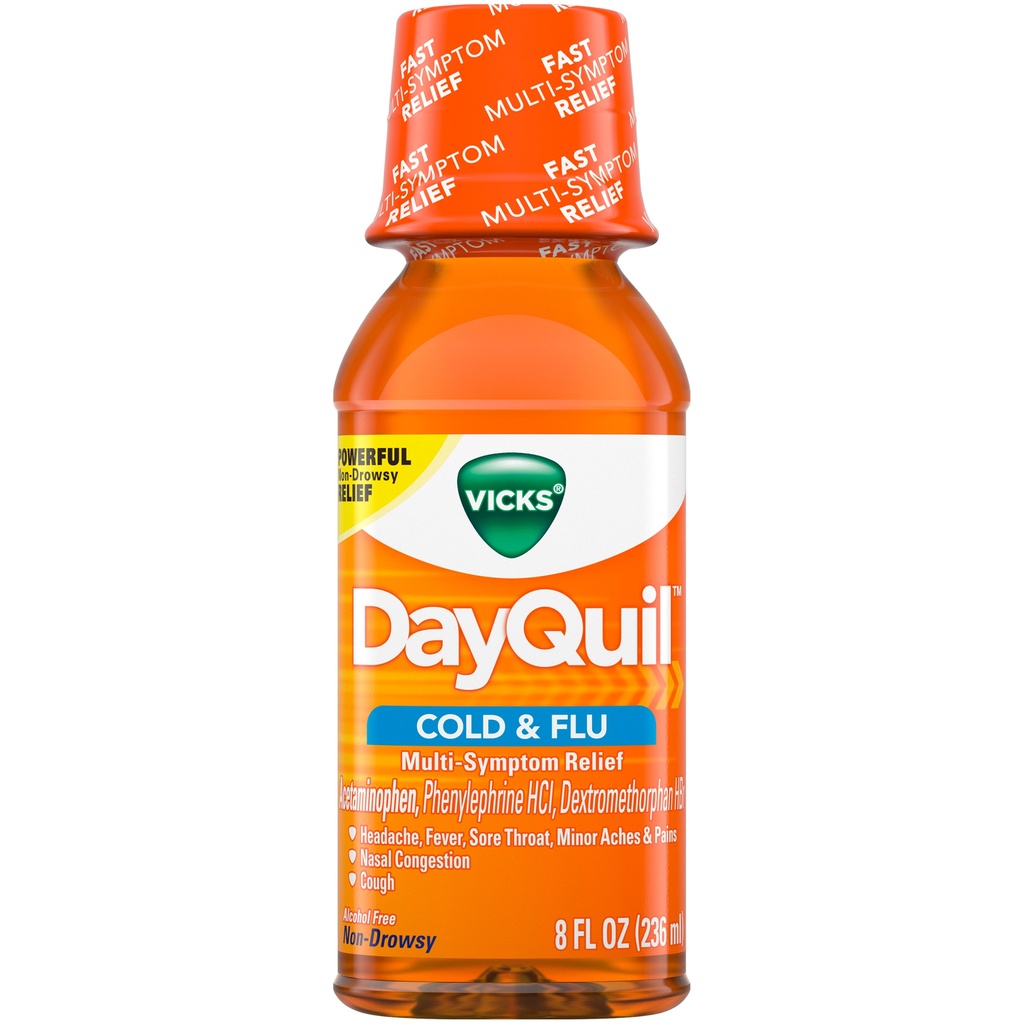 DayQuil Cold & Flu Liquid Original - 8oz