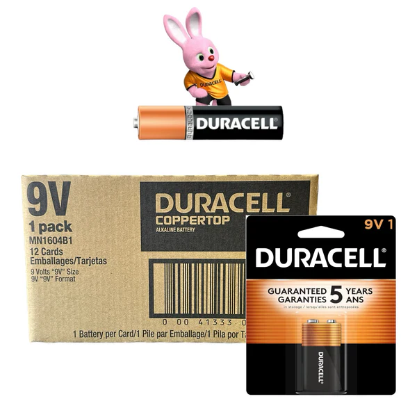 Duracell 9V 12ct Coppertop #MN1604B1
