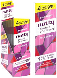 Natty Organic Hemp Wrap - Goji Berry 4 for .99