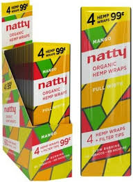 Natty Organic Hemp Wrap - Natural 4 for .99