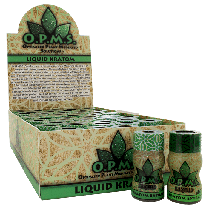 OPMS Gold Shots Liquid Kratom 8ml Bottle 45-Case