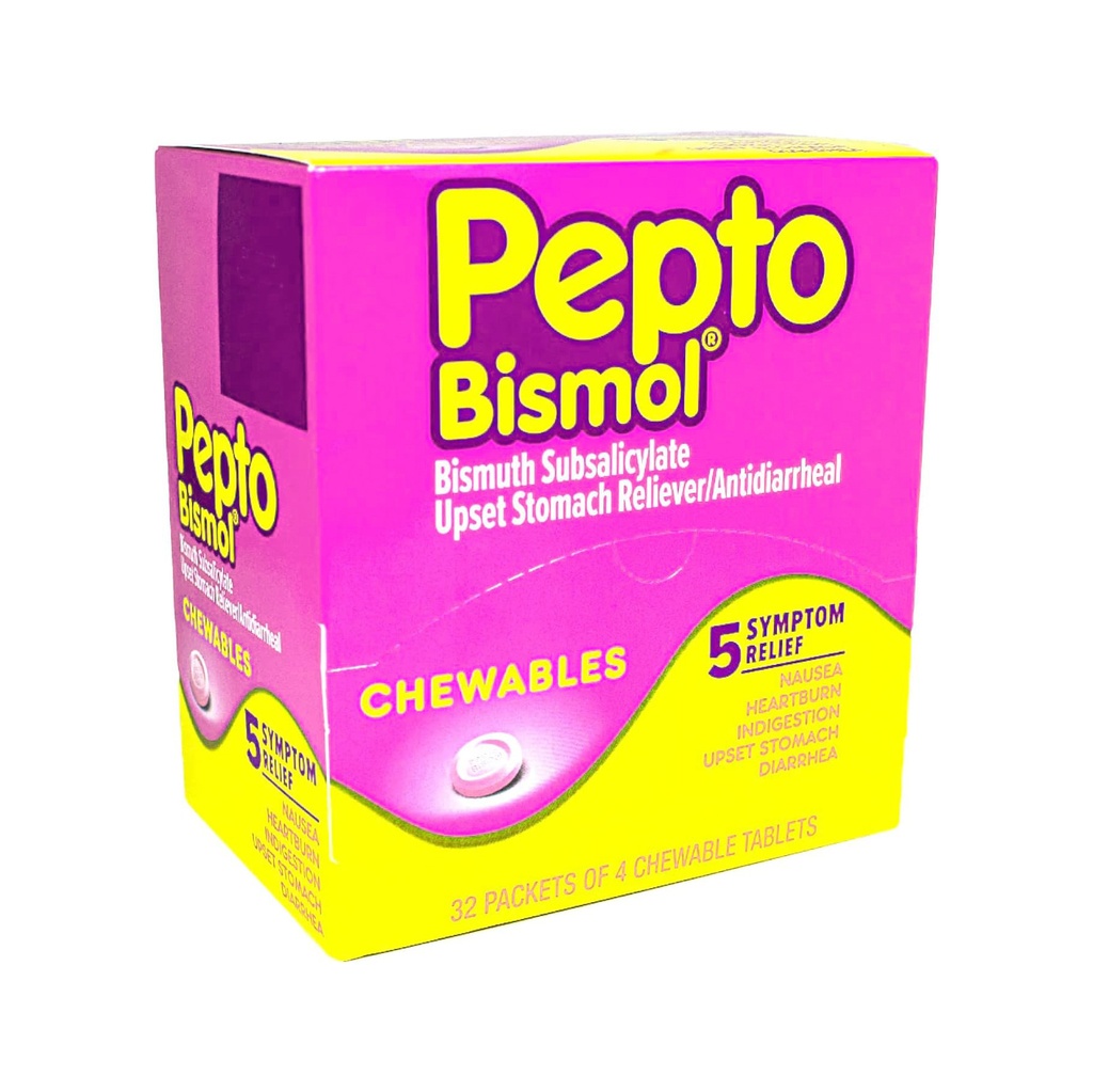 Pepto Bismol Chewables 32/4ct Dispenser