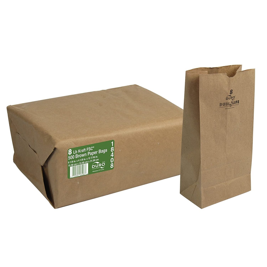 Bag Brown Paper # 8 500ct