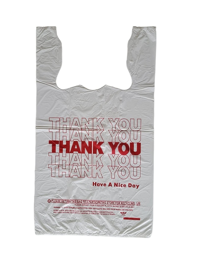 KAV - ThankYou Large Bags - 1/6th White 1000pcs