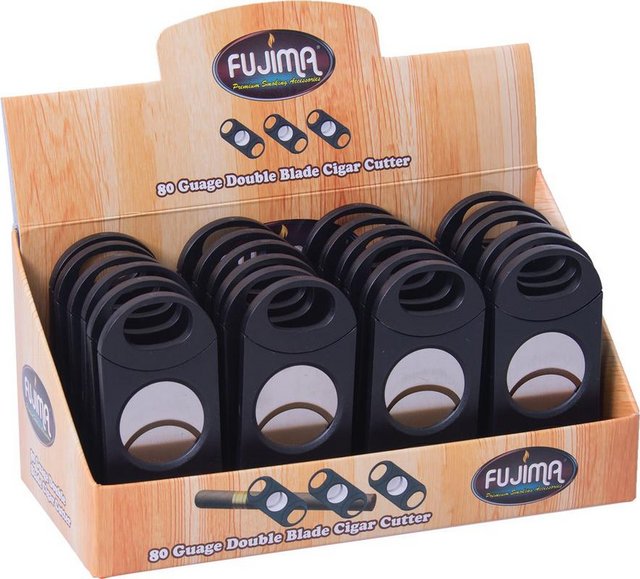 FUJIMA 80 Guage double Blade Cigar Cutter - 24ct