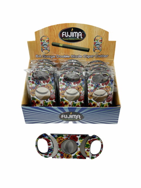 FUJIMA Floral Design Cigar Cutter(64 Gauge) -12ct