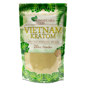 Remarkable Herbs Green Vein Vietnam Kratom 20oz Powder