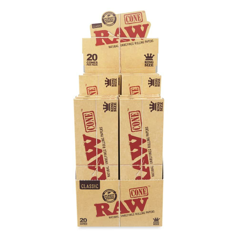 Raw CONE CL  King Size 12/20 pk