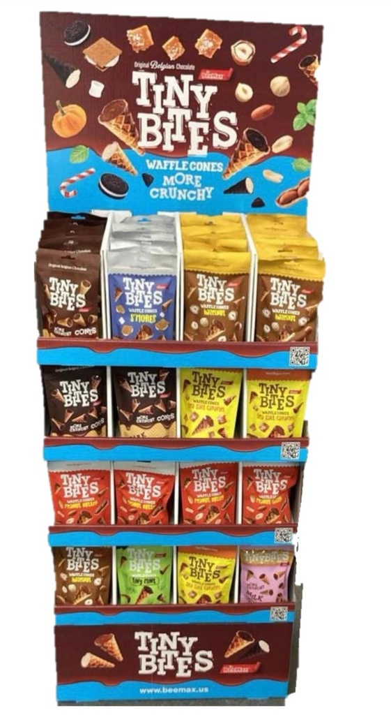TINY BITES CHOCOLATE CONES 112 PCS /4.23OZ
