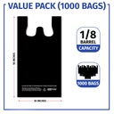 KAV - ThankYou Med Bags - 1/8th Black 1000pcs